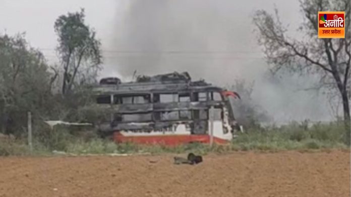 Horrific road accident in Rajasthan Horrific road accident in Rajasthan