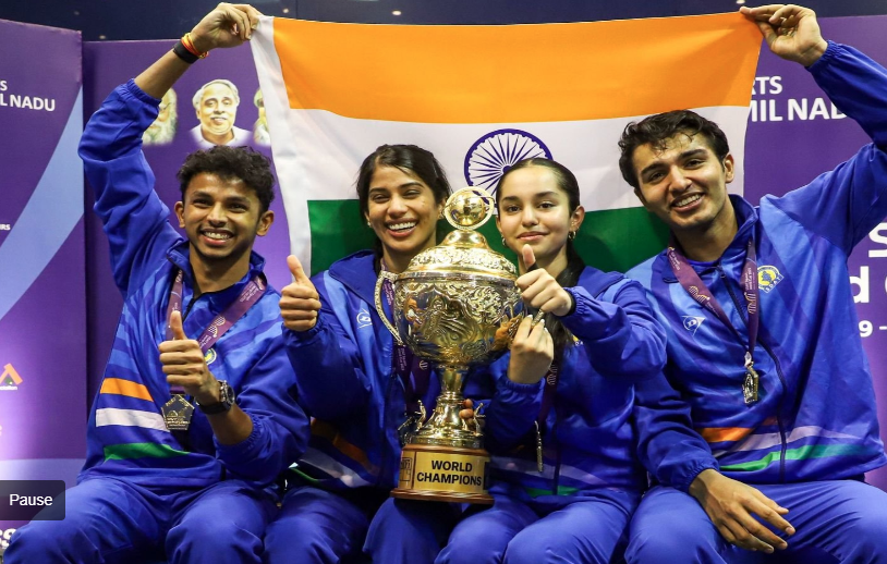 Squash World Cup 2025 में भारत ने मिस्र को हराकर पहली बार फाइनल में जगह बनाई