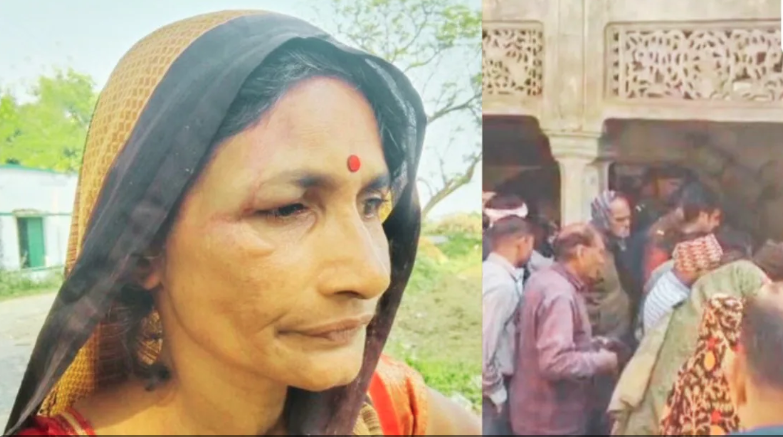 फिरोजाबाद में महिला की नृशंस हत्या के मामले में जांच करती पुलिस, जहां घर के अंदर ड्रम से कटा हुआ सिर बरामद किया गया।